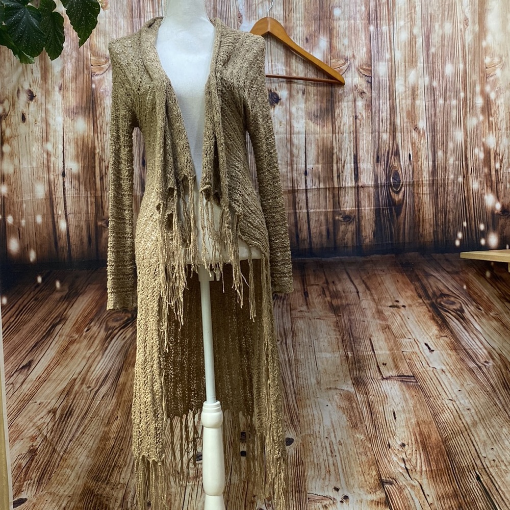 Boho Crochet Fringe Duster